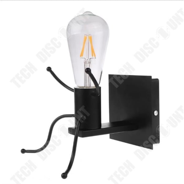 TD® Retro industriell stil smidesjärn vägglampa designer personlighet skurk robot vägglampa kreativ korridor
