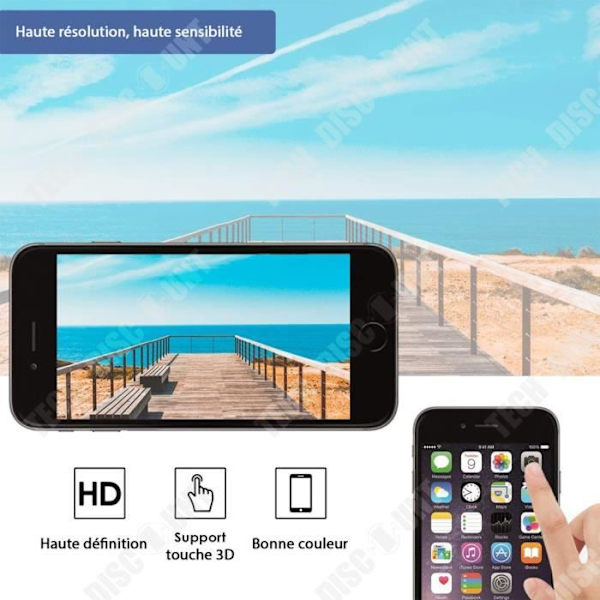 TD® komplett ersättningsskärm för Iphone 7 Black LDC 4.7 pekskärm + reparationssats