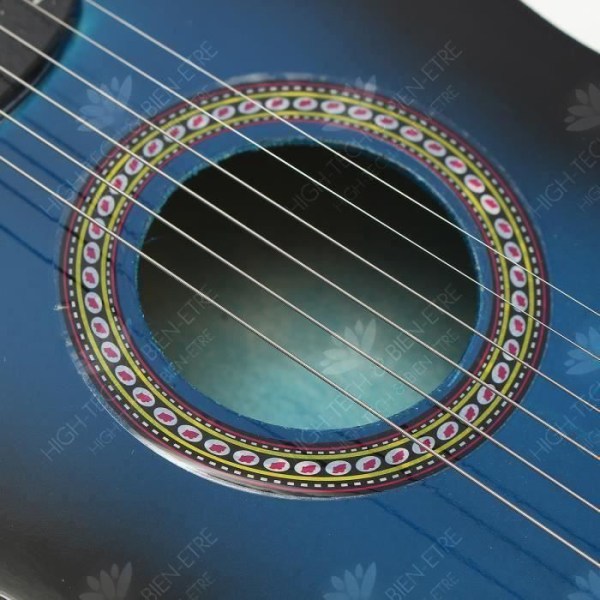 HTBE® 23 tum liten sexsträngad trägitarr för nybörjare öva på musikinstrument elevleksaker