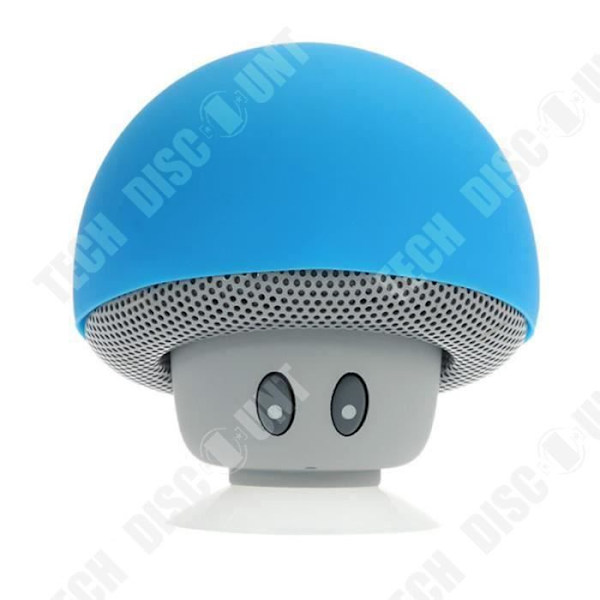 TD® Mini trådlös Bluetooth-högtalare Svampsugkopp Blå Vattentät Bluetooth-högtalare med mikrofon