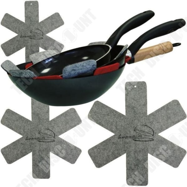TD® Lot 3 Beskyttelsesplader til Stegepander - Køkkenredskab - Køkkenaccessory