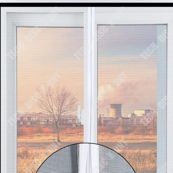 TD® 70*100CM hvid mesh sort pasta vindue skydedør myggenet vindue støvskærm usynlig