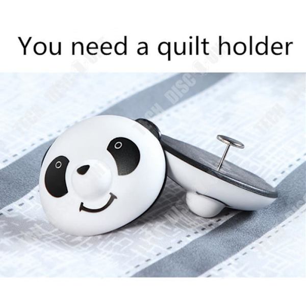 TD® panda påslakan tillbehör barn vuxen tjock i sängen dörr fixation clip sheet lakan kudde öglor täcke liten design billig
