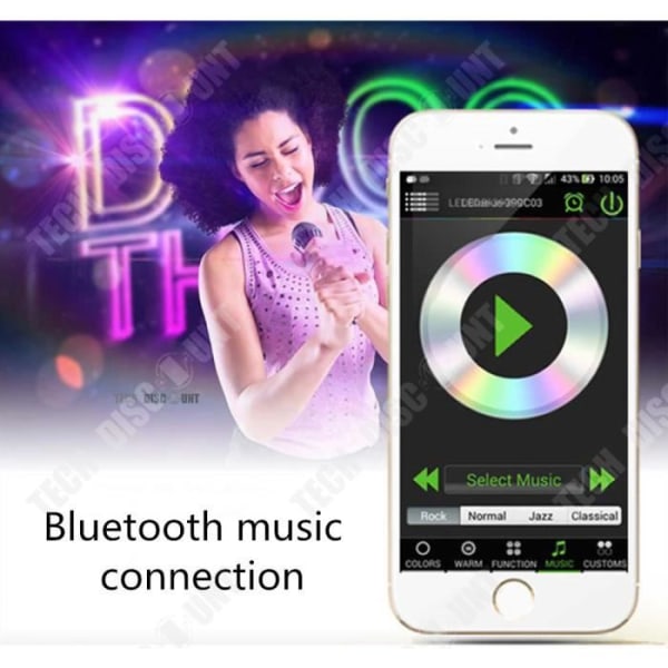Ampoule Bluetooth TD® E27 med skruefarve RGB APP kontrol