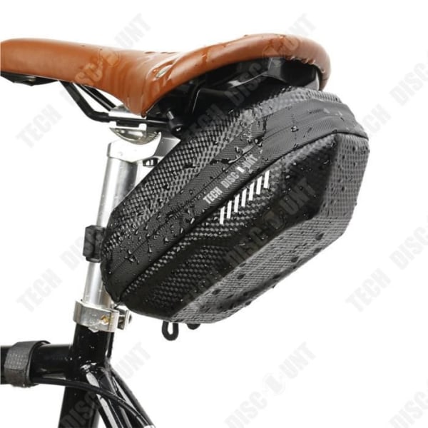 TD® Carbon Pattern Cykelväska Stor kapacitet Mountainbike Bakre bakväska Hard Shell Sadelväska Ridutrustning