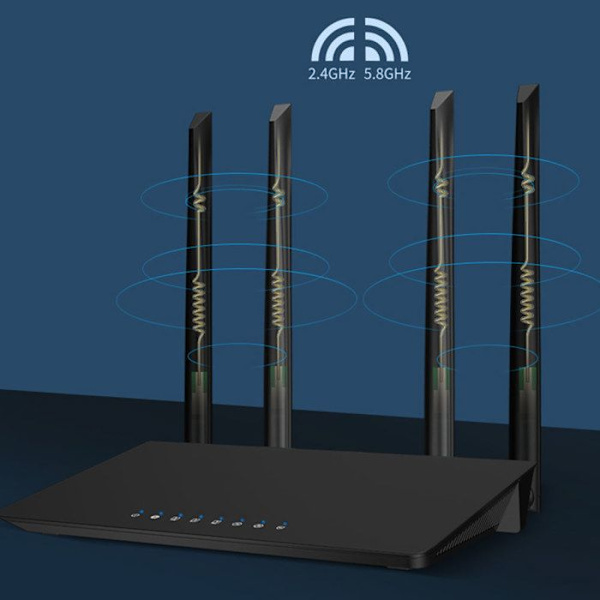 Langaton TD® Gigabit kaksoistaajuiset reititin seinän läpi, huokoinen jäähdytys