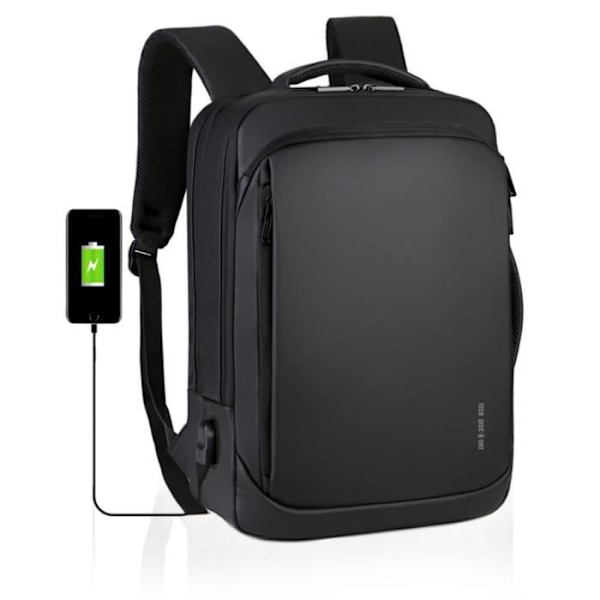 TD® Laptop Ryggsäck 12-16 tum med USB-laddningsport för Business University Funktionell Ryggsäck Ryggsäck