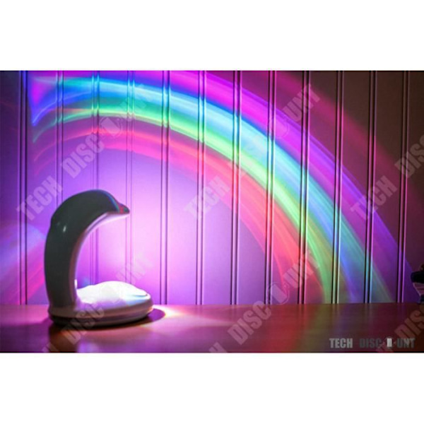 TD® Lampe til natbord, kontor, læsning, solenergi, udendørs, på fod, bog, LED, bevægelsessensor, multifunktionel, delfin, fantasifuld