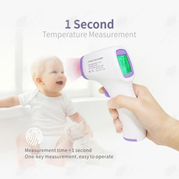 HTBE® Infrarød kontaktfri pande termometer Klinisk termometer Bærbart termometer til menneskekroppen Elektrisk termometer