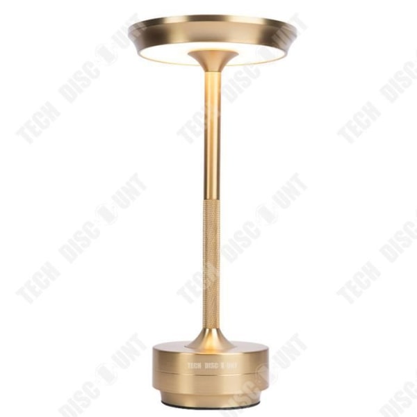 TD® Touch Table Lampe Genopladelig LED Læsning Læring Øjenværn Lys Bar Stue Værelse Luksus Effekt Guld