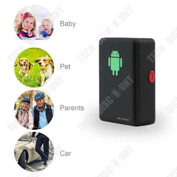 TD® 500mAh Smart GPS Locator Lång batteritid Leta upp för att visa karta