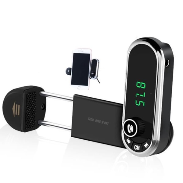 TD® Handsfree Bluetooth Bilradio Bärbar Stöd Multifunktions USB FM-radiosändare