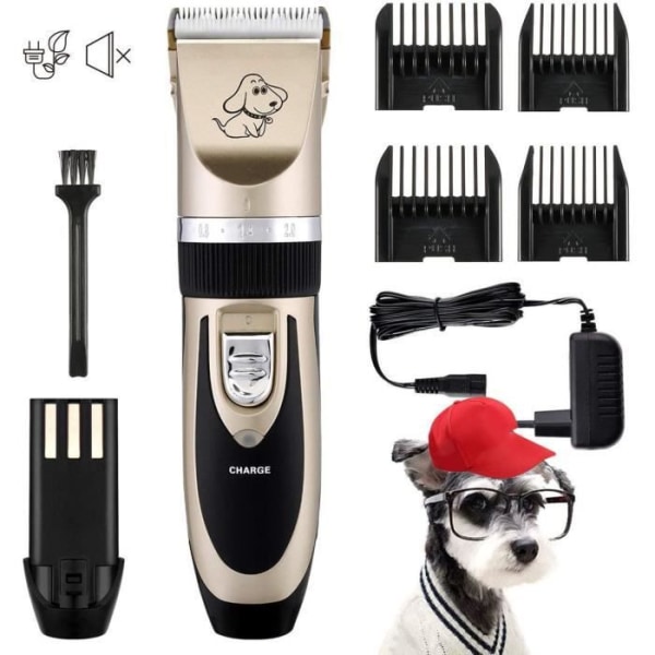 eTakin® Professional Dog Clipper Quick Charge Quiet Persian Cat Clipper Sladdlös uppladdningsbar Pet Clipper (guld)