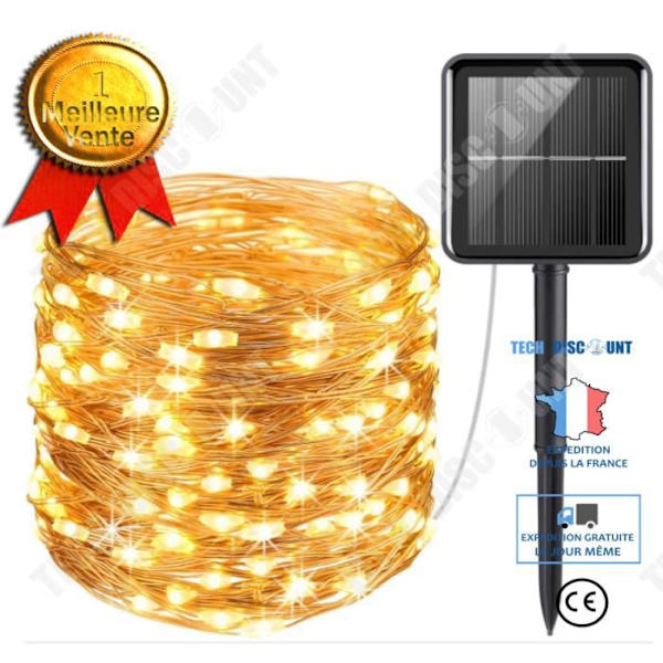 TD® LED String Lights 5-10-20-30-40-50M Solar String Lights Copper Wire Fairy Lights - Modell: Blue 50M 500LED