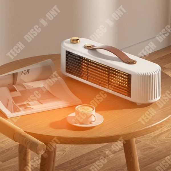 TD® Home Heater, Classic Retro Small Desktop Appliance, PTC Heater, Energy Saving, Snabbuppvärmning för kontor