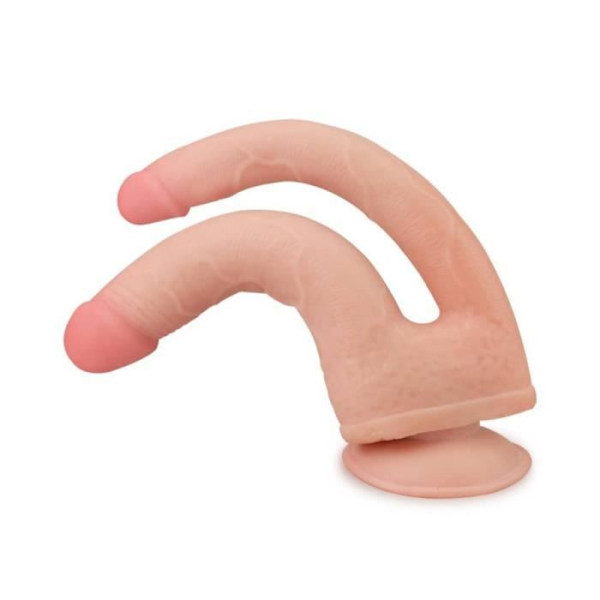 DOUBLE GODE Double gode SkinLike 18 x 3.5cm Kærlighedslegetøj