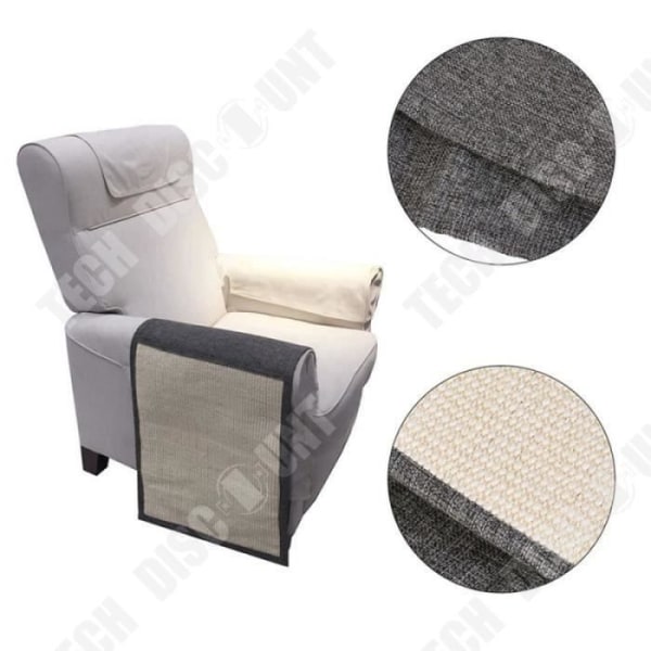TD® Sisal skrapstolpe för katter Skyddsmatta för soffa, kattskrapa 117×29 cm Robust material Lätt att rengöra Skydd
