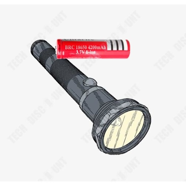 Litiumakku TD® 18650 laser ladattava 3,7 kärkiä