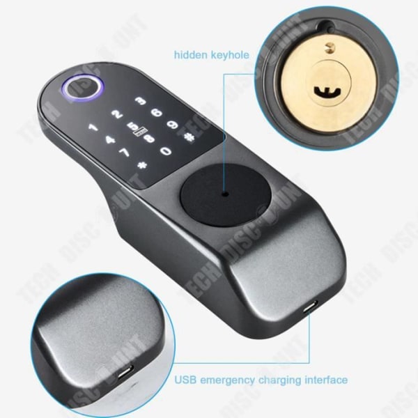 TD® Extern regntät järndörr Elektronisk kontroll Fingeravtryck Lösenordslås Smart Lock