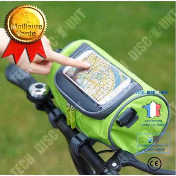 TD® Cykelväska Styre MTB Vattentät Bagagehållare Telefon Smartphone Pekskärm Flerfunktions Bagagehållare för cykling