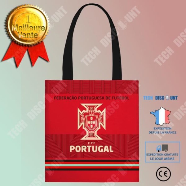 TD® Portugal Tote Bag European Cup Canvas Bag Cristiano Ronaldo Portugal Landslagsfans Perifera presenter