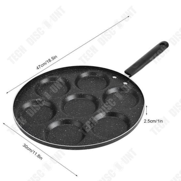 TD® 7-håls non-stick stekpanna Stekt ägg Köksredskap -LAT