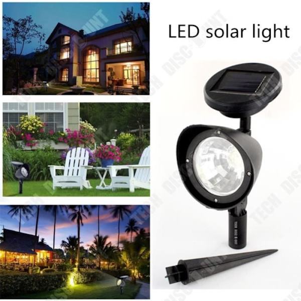 TD® Aurinkovalaisin ulkokäyttöön, LED-projektorivalo, vedenkestävä, maavalaisin, käytävä, patio, upotettava, älykäs, sisustus.