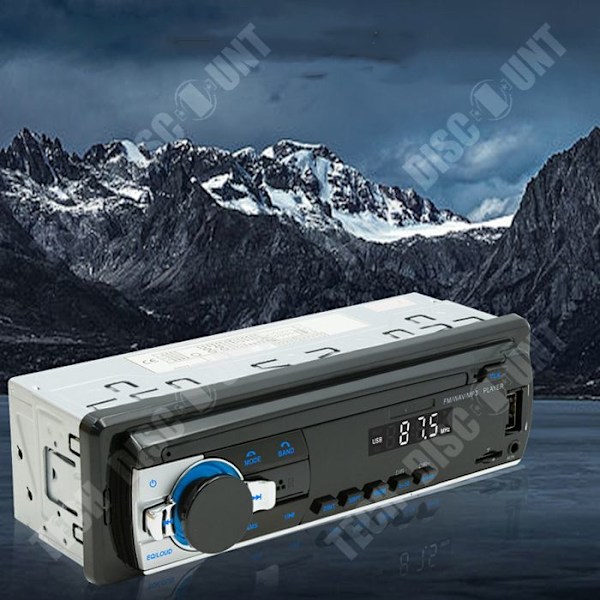 TD® Autoradio bluetooth auto USB liitettävä radio älykäs bluetooth musiikkiauto mp3-soitin musta auton radiovastaanotin musiikin ystäville