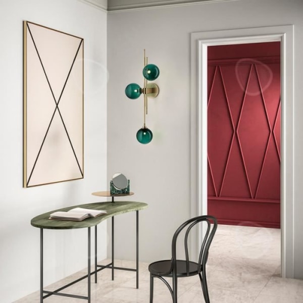 CONFO® Væglampe i glas Luksus postmoderne Nordisk stil stue Bagvæg soveværelse natbord Glas Molekyle