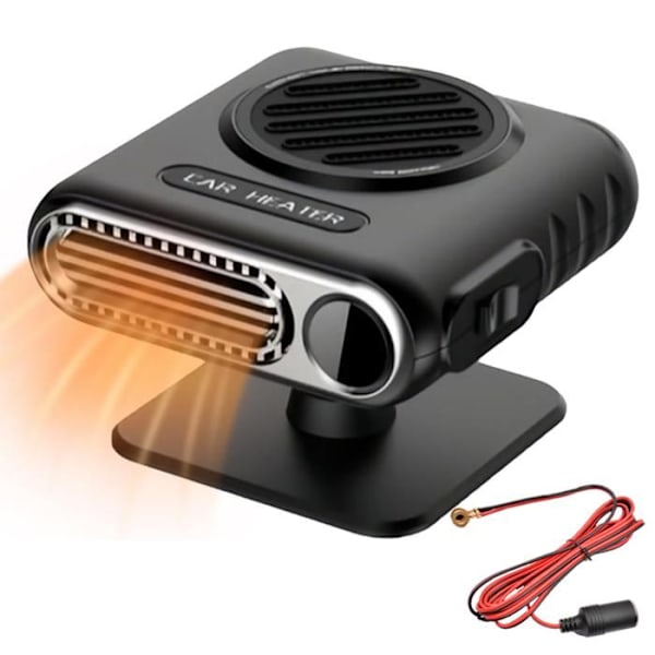Dewaterer og afrimere - TD® - 150W - 12V - 360° rotation - Sort og rød farve Röd