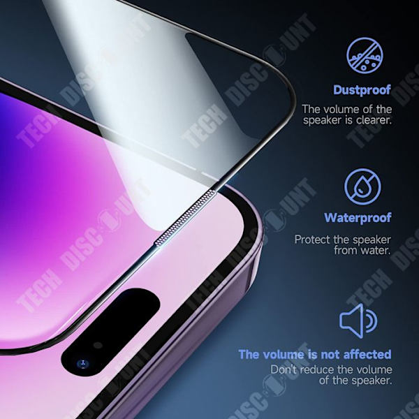 TD® Himmattu kalvo iPhone 14 Pro Max -puhelimelle, pölytiivis suojakalvo, iskunkestävä.
