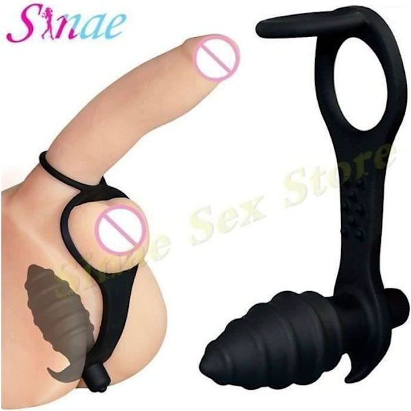 Prostata Stimulator - Meg59093 - Sexlegetøj - 10 Hastigheder - Silikone - Sort Svart