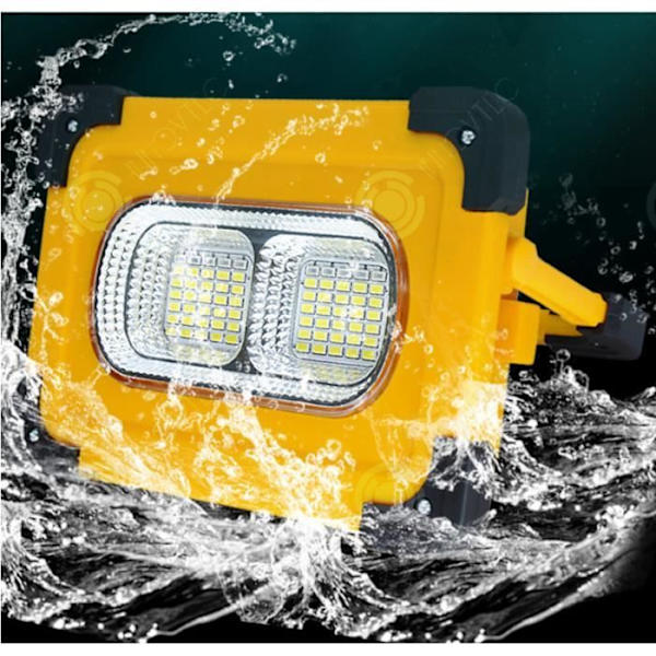 INN® Bærbar sollys udendørs arbejdslygte, bærbar LED USB genopladelig multifunktionel campinglampe