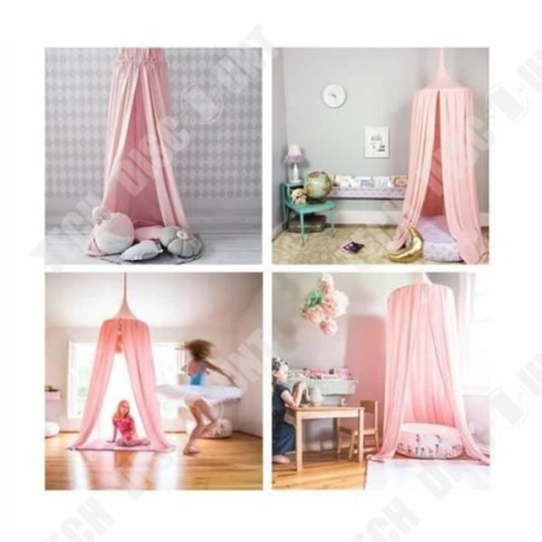 TD® Myggnät babysäng himmel vuxen flicka prinsessa rumsdekoration myggmedel rosa färg bomullsdesign