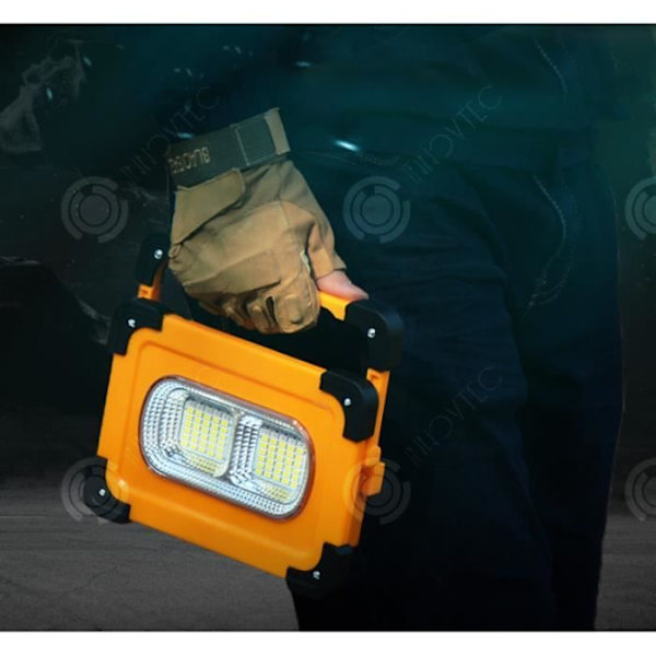 INN® Bærbar sollys udendørs arbejdslygte, bærbar LED USB genopladelig multifunktionel campinglampe