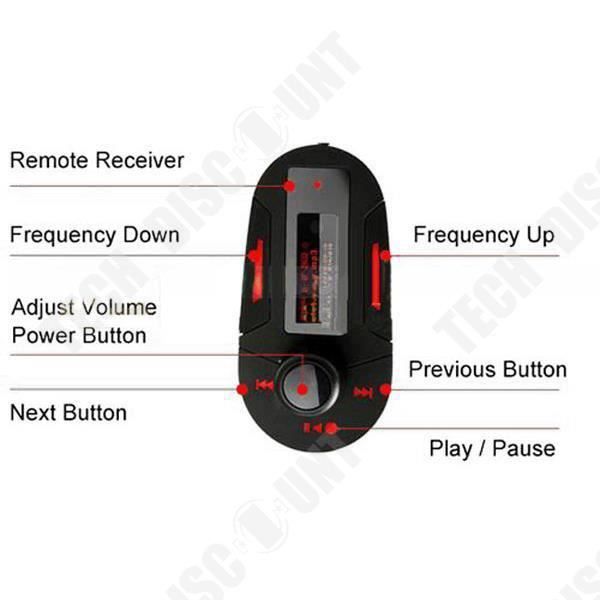 TD® Kit FM-sändare Bluetooth MP3-spelare med USB för bil - Autotillbehör SD-kortläsare, handsfree-kit, USB