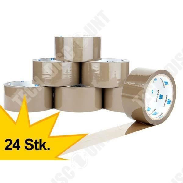 TD®-paket med 24 bruna bruna polypropenhäftande tejper 48 mm x 66 m rullar Scotch-förpackning Premium Tyst