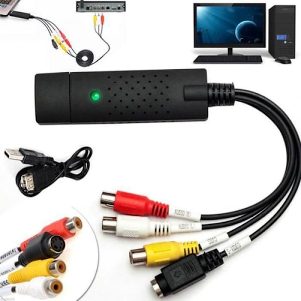 USB VHS audio video konverteradapter