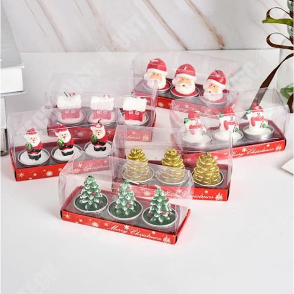 TD® QQ 3 julelys med julemand, snemænd, hjemme Xmas fest gave boligindretning