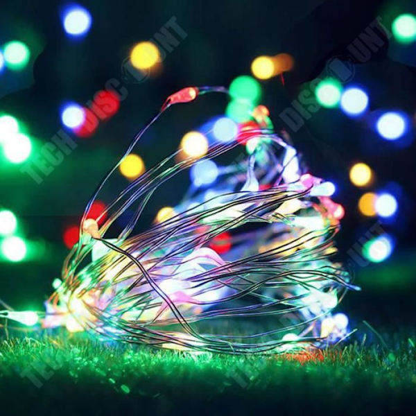 TD® String Lights 5M 50LED, LED String Lights Batteridriven Liten LED Färgglad, fest julbröllopskväll.