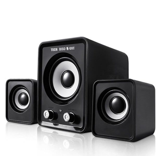 2.1 højtalere - INN - Mini USB-højtalere - 11W - Sort - Kablet