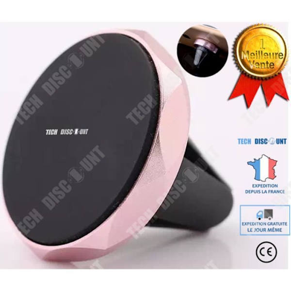 TD® Car Air Vent Mount Rund magnetisk sugkopp Kompakt och bärbar Stabil och halkfri