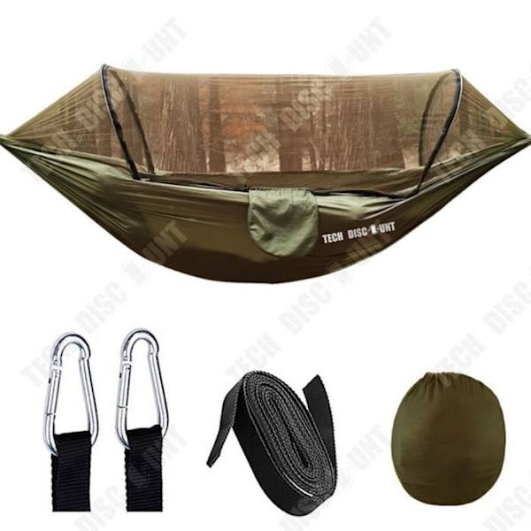 TD® Automatisk Quick Open Myggnät Hängmatta Utomhus Camping Hängmatta Myggnät Anti-Rollover Nylon Hängmatta
