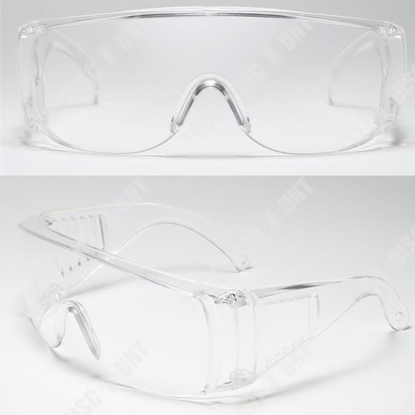 TD® Arbetsskyddsglasögon DIY anti-dimma anti-damm kemi byggarbetsplats pvc laboratorium kvinna man överglasögon meny
