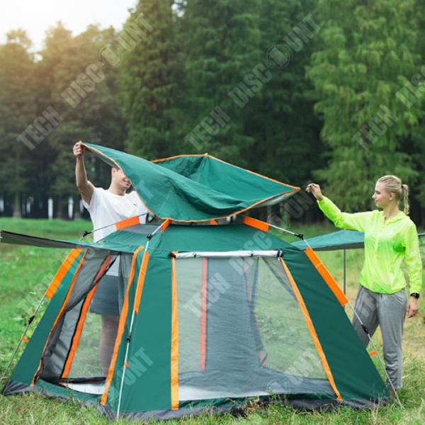 TD® Campingtelt 240*240*155CM Hurtig åbning, fuld automatisk Vandtæt mod sol og regn Fire-sidet telt