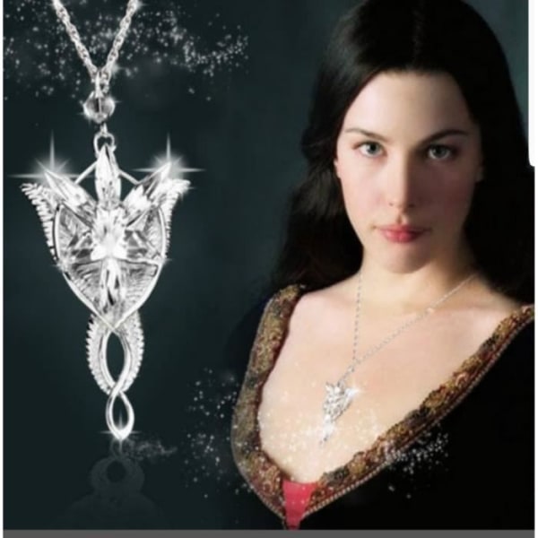 ARWEN HALSBAND, LORD OF THE RINGS HALSBAND, REPLICA (SILVER SILVER), FEE HALSBAND