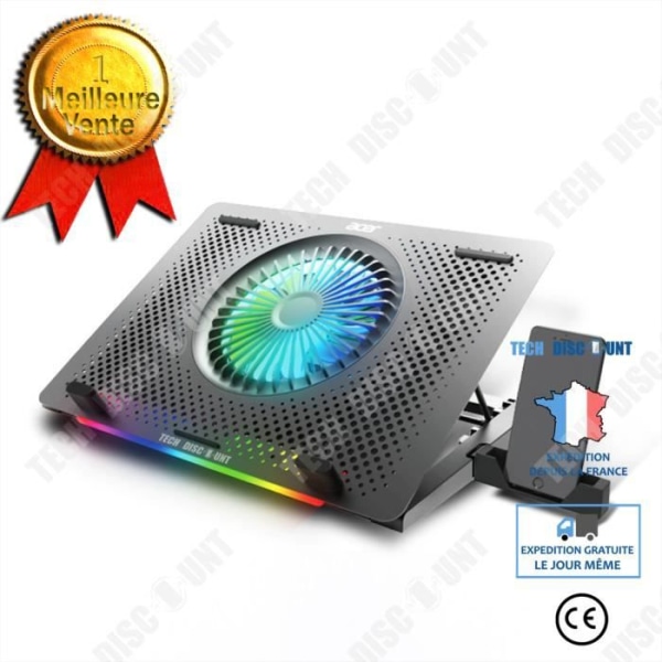 TD® Mute RGB Light Laptop Radiator Stand 14 tum 15,6 tum 17 tum laptop bas