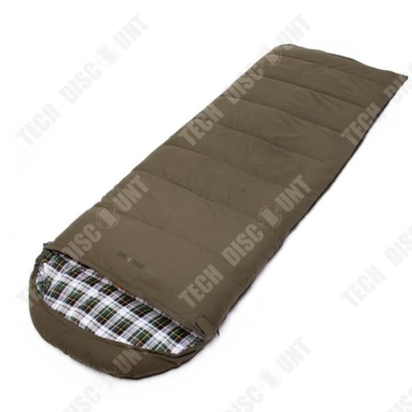 TD® extra stor och lång sovsäck Lätt att förvara och bära Sovsäck med dubbla dragkedjor