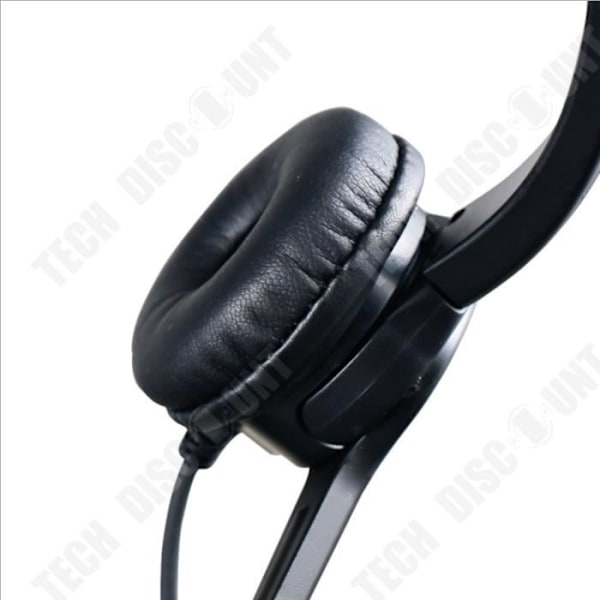 TD® hopfällbart headset 3,5 mm stereohörlurar hörlurar för dator bärbar telefon