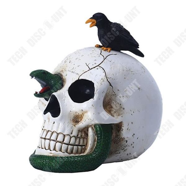TD® Halloween kranium dekoration 13*18.5*19cm Håndmalet Diverse dekorative elementer Velegnet til Halloween dekoration
